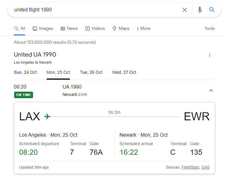 google-advanced-search-knowing-flight-status
